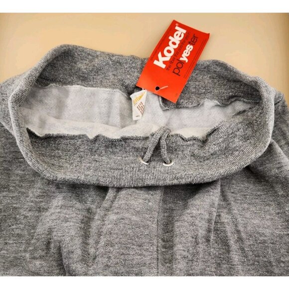 Vintage Grey Sweatpants Knit Drawstring SZ Small Sportswear Fleece NWT NOS - Picture 13 of 16